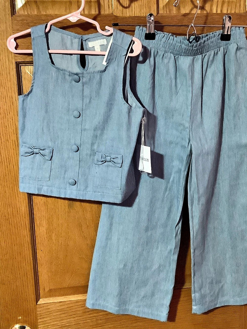 THE btween Girls Blue Matching Set Size 6 NWT